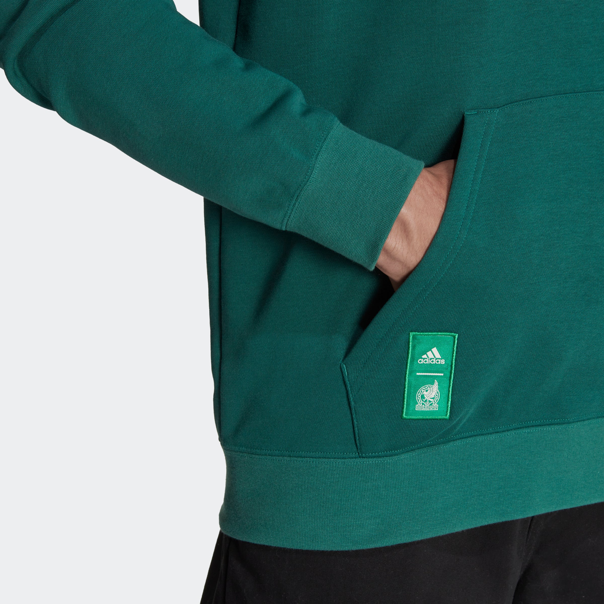 adidas Men's Mexico Graphic Hoodie Green - HU0282-ADIDAS by adidas | Available at Niky's Sports