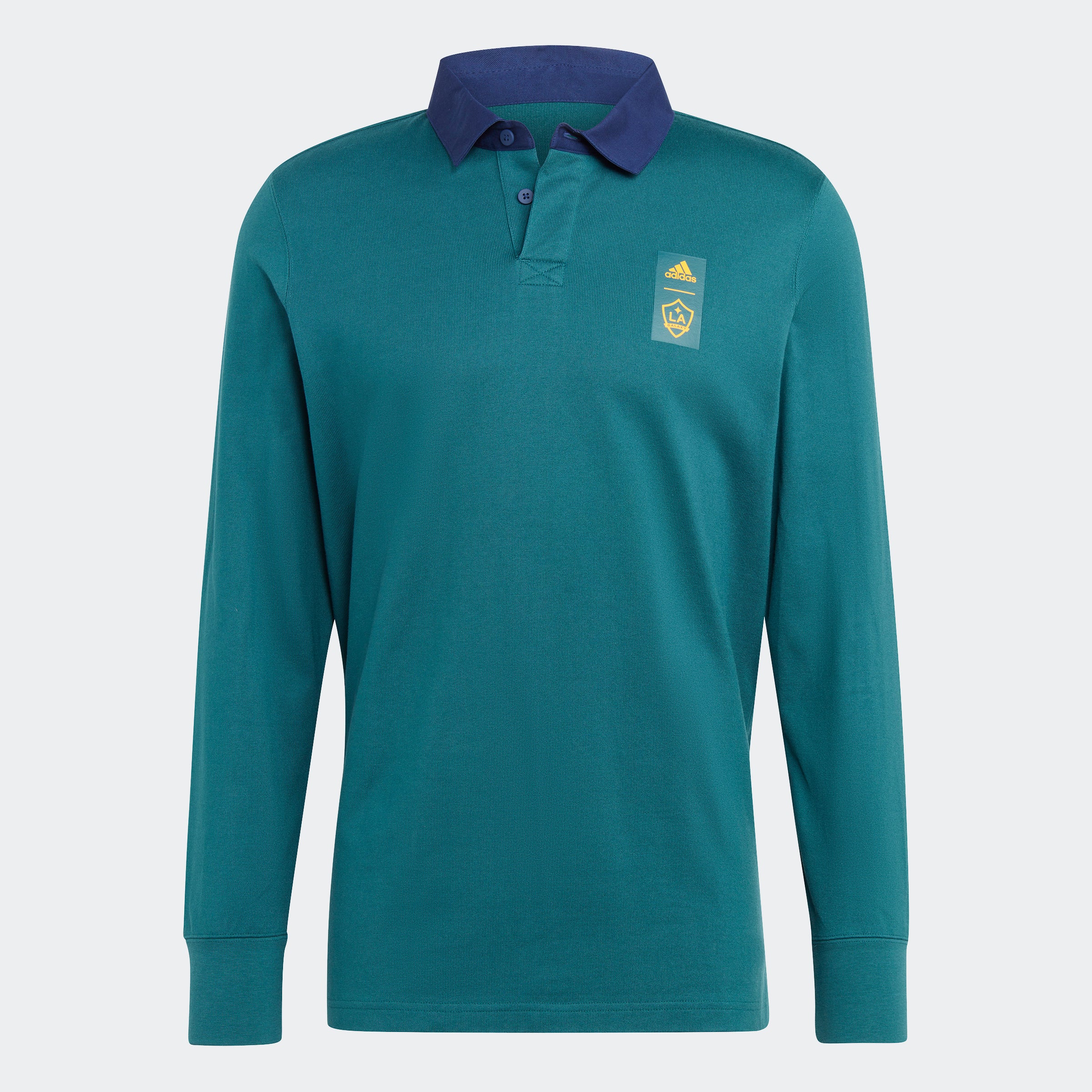 adidas LA Galaxy Long Sleeve Travel Polo Shirt