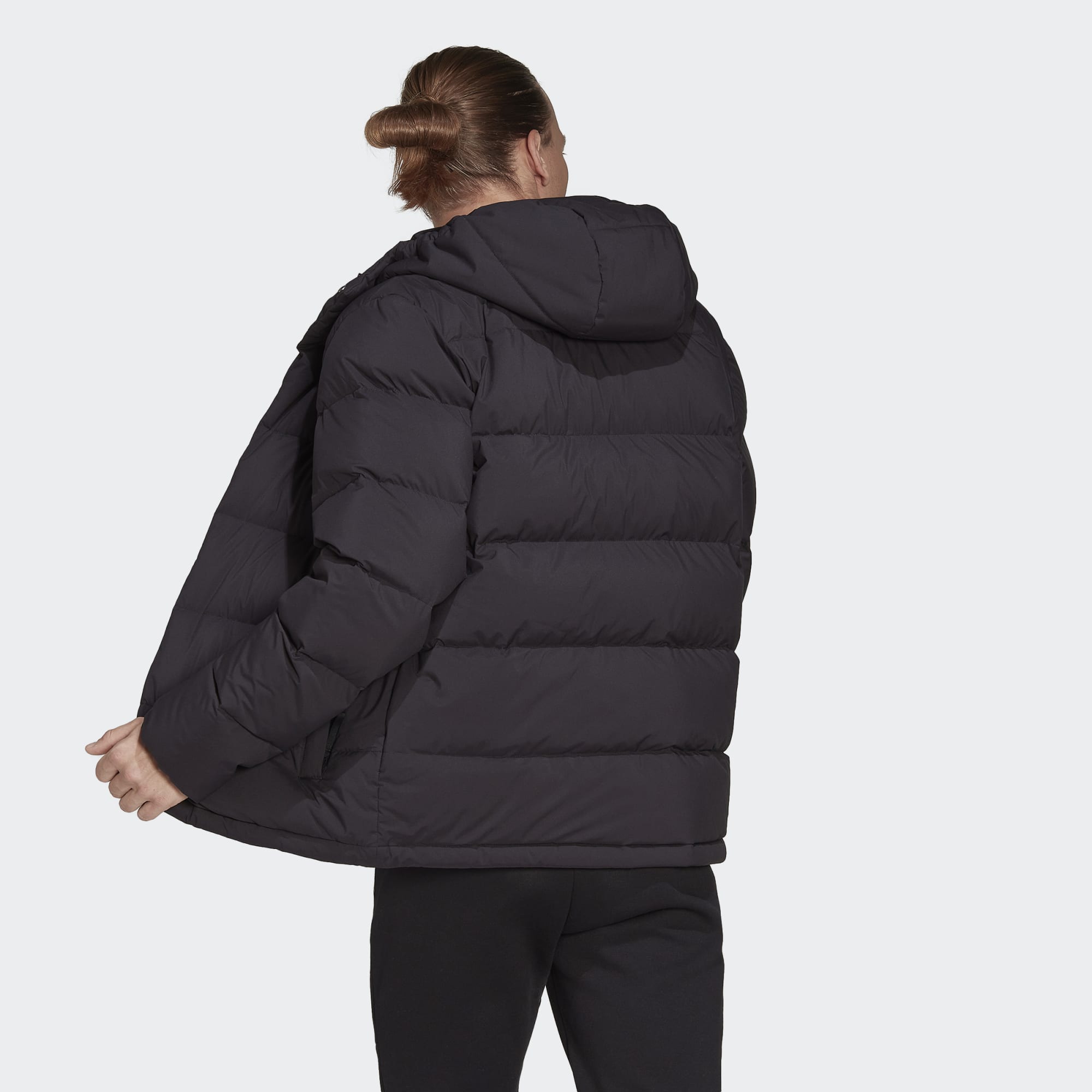 adidas HELIONIC MEN'S HOODED DOWN JACKET