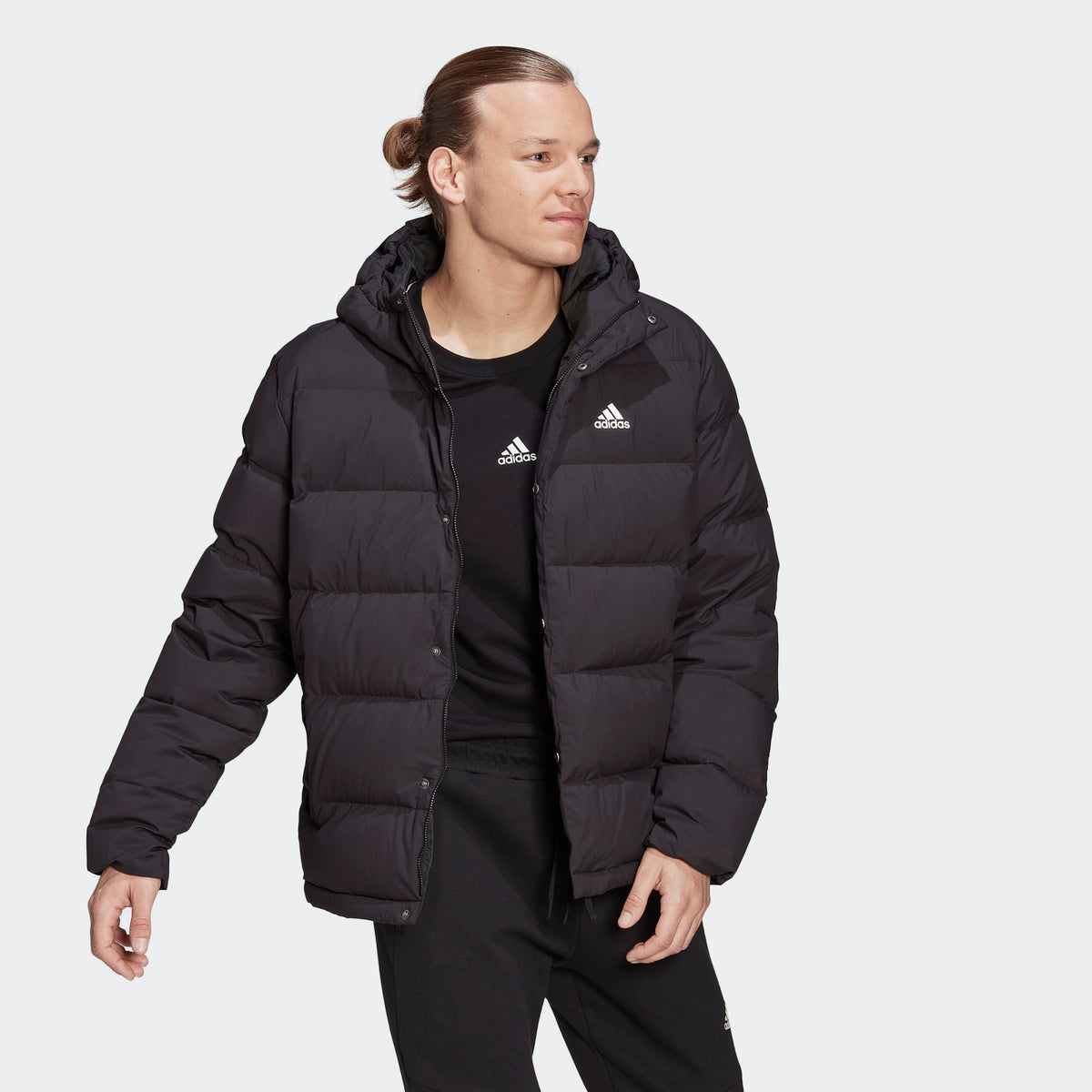Adidas short down jacket deals