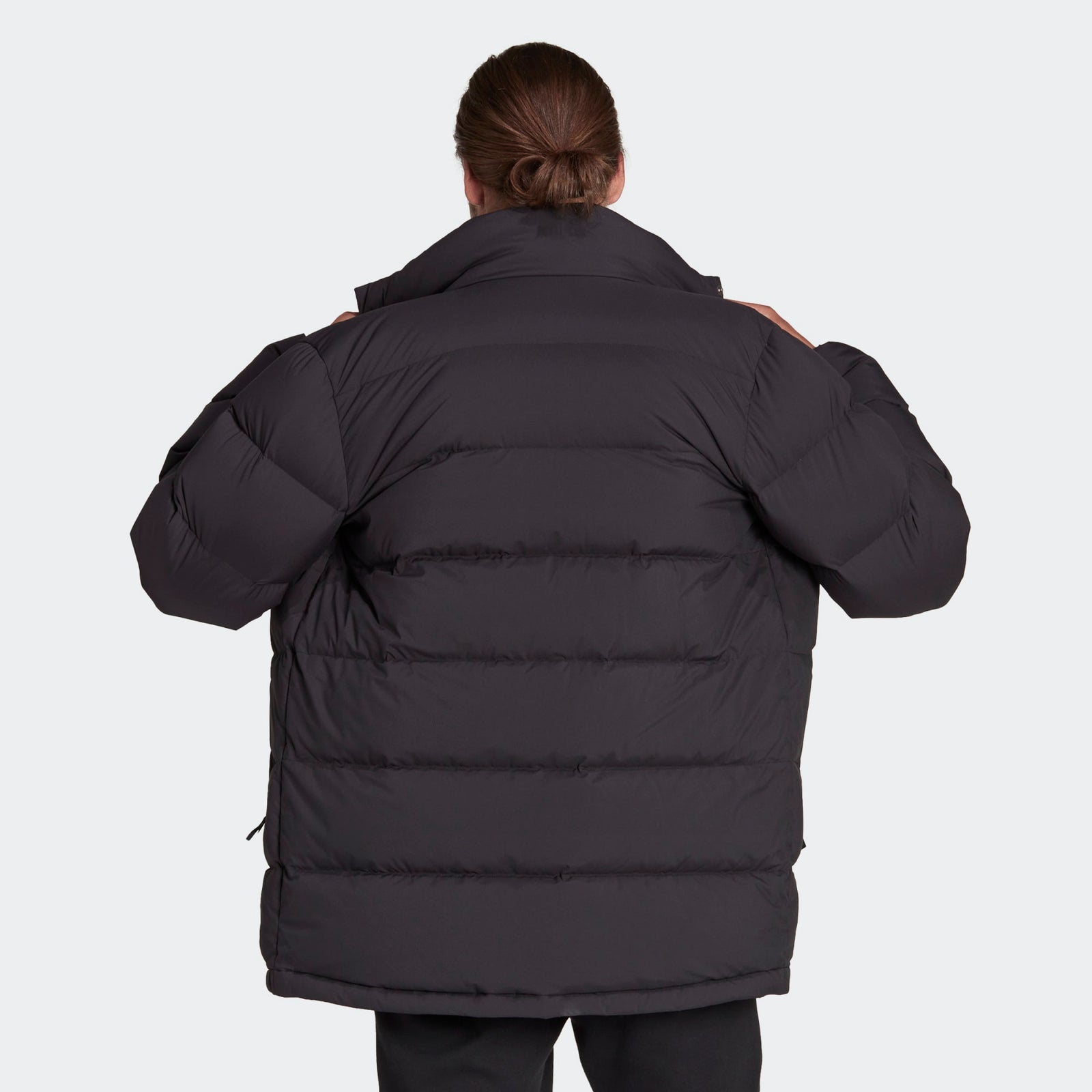 ADIDAS MENS HELIONIC MID-LENGTH DOWN JACKET - HG8700-ADIDAS by adidas | Available at Niky's Sports