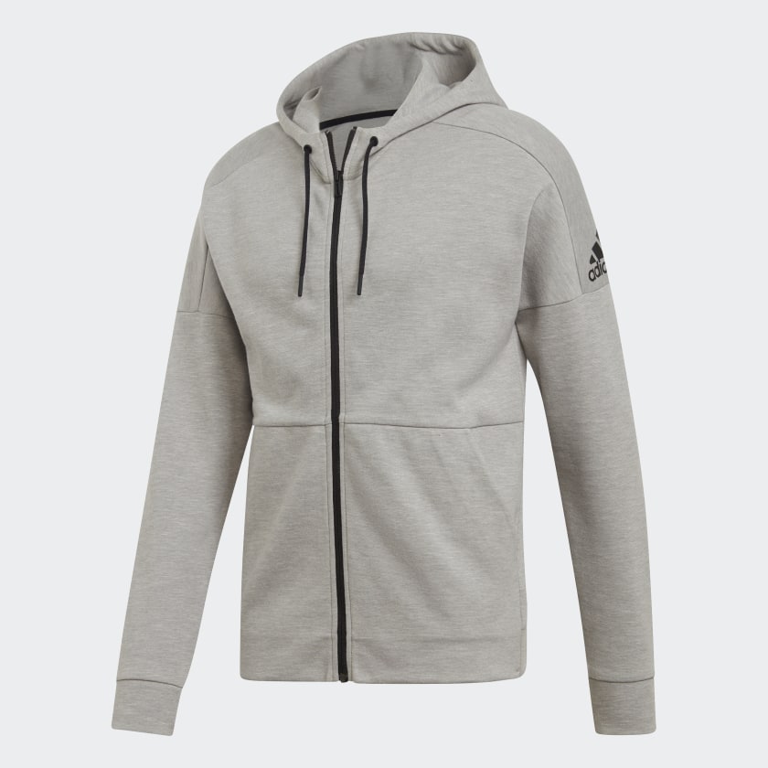 ID Stadium Full-Zip Jacket Grey Men's - DU1138-ADIDAS by Adidas | Available at Niky's Sports