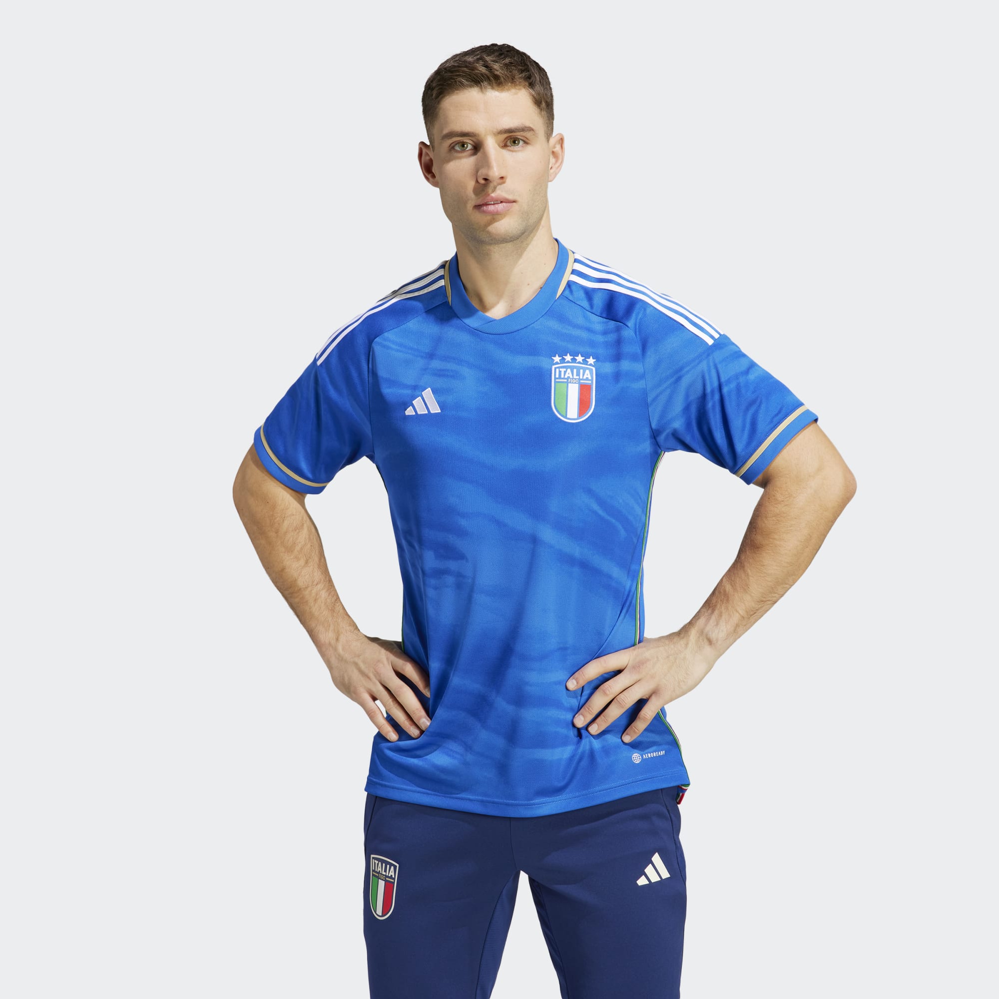 adidas Italy 2023 Men's Home Soccer Jersey
