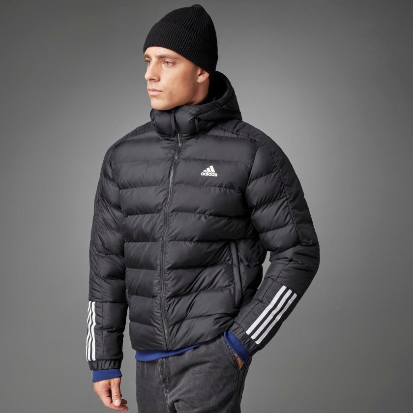 ITAVIC 3-STRIPES MIDWEIGHT HOODED JACKET - GT1674-ADIDAS by Adidas | Available at Niky's Sports