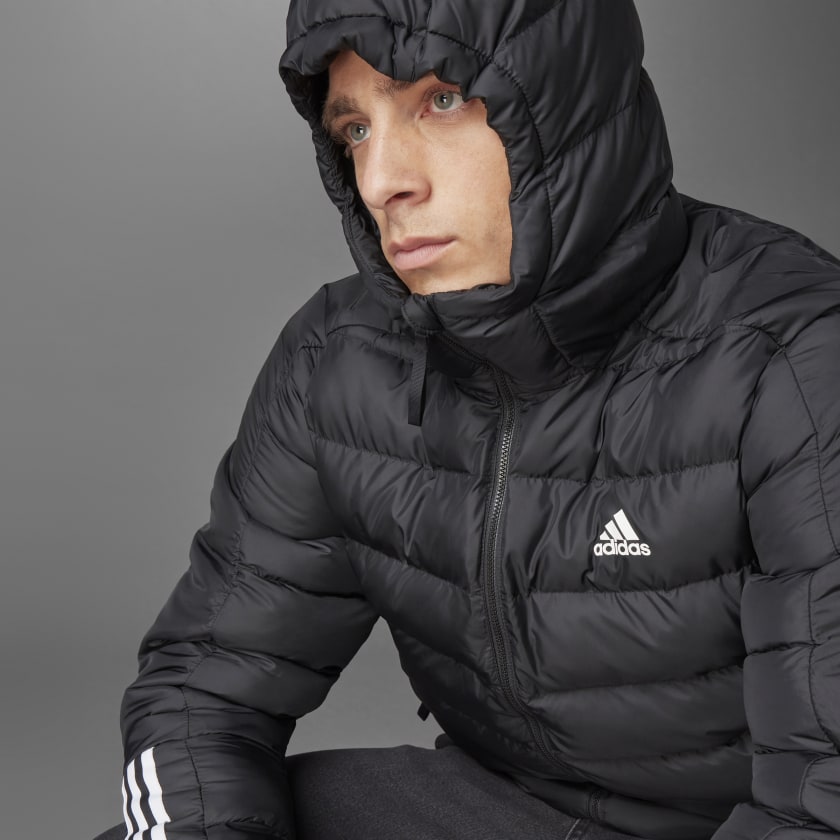 ITAVIC 3-STRIPES MIDWEIGHT HOODED JACKET - GT1674-ADIDAS by Adidas | Available at Niky's Sports