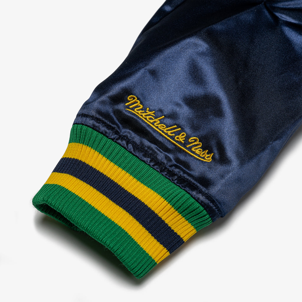 LA Galaxy Satin Jacket 25th Anniversary - Men's - STJKSC-19032-MITCHELL & NESS by Mitchell & Ness | Available at Niky's Sports