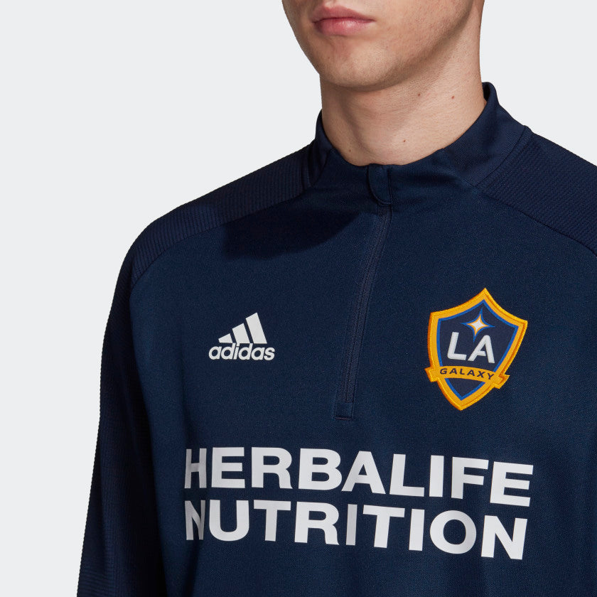 LA Galaxy Training Top Navy Men's - FS7070-ADIDAS by Adidas | Available at Niky's Sports