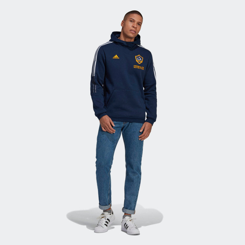 LA Galaxy Travel Hoodie - GK9770-ADIDAS by Adidas | Available at Niky's Sports