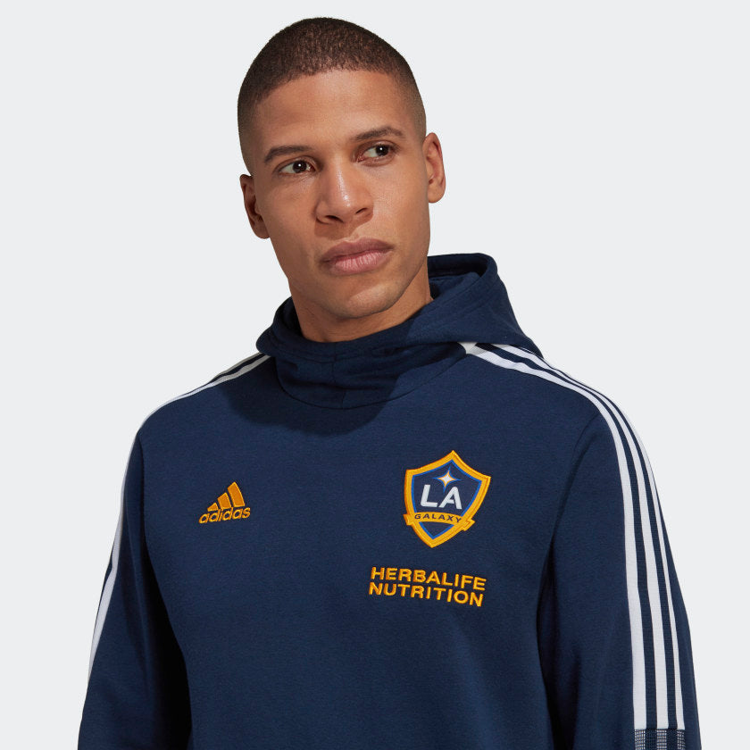 LA Galaxy Travel Hoodie - GK9770-ADIDAS by Adidas | Available at Niky's Sports