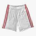 Tastigo 17 Soccer Shorts White/Red Youth and Men's