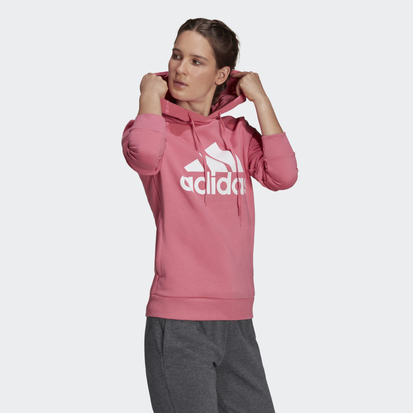 LOUNGEWEAR ESSENTIALS LOGO FLEECE HOODIE WOMEN'S - H07889-ADIDAS by Adidas | Available at Niky's Sports