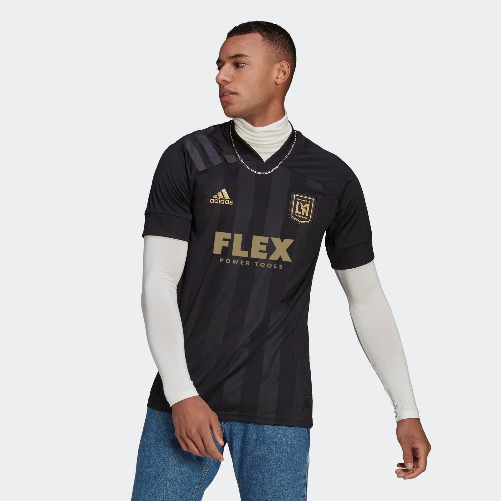 ADIDAS Men's LAFC Home Short Sleeve Jersey 2021 - H37023-ADIDAS by Adidas | Available at Niky's Sports