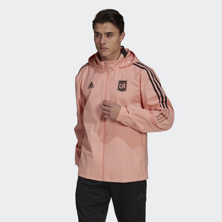 adidas Men's LAFC Allweather Jacket 21/22 Pink