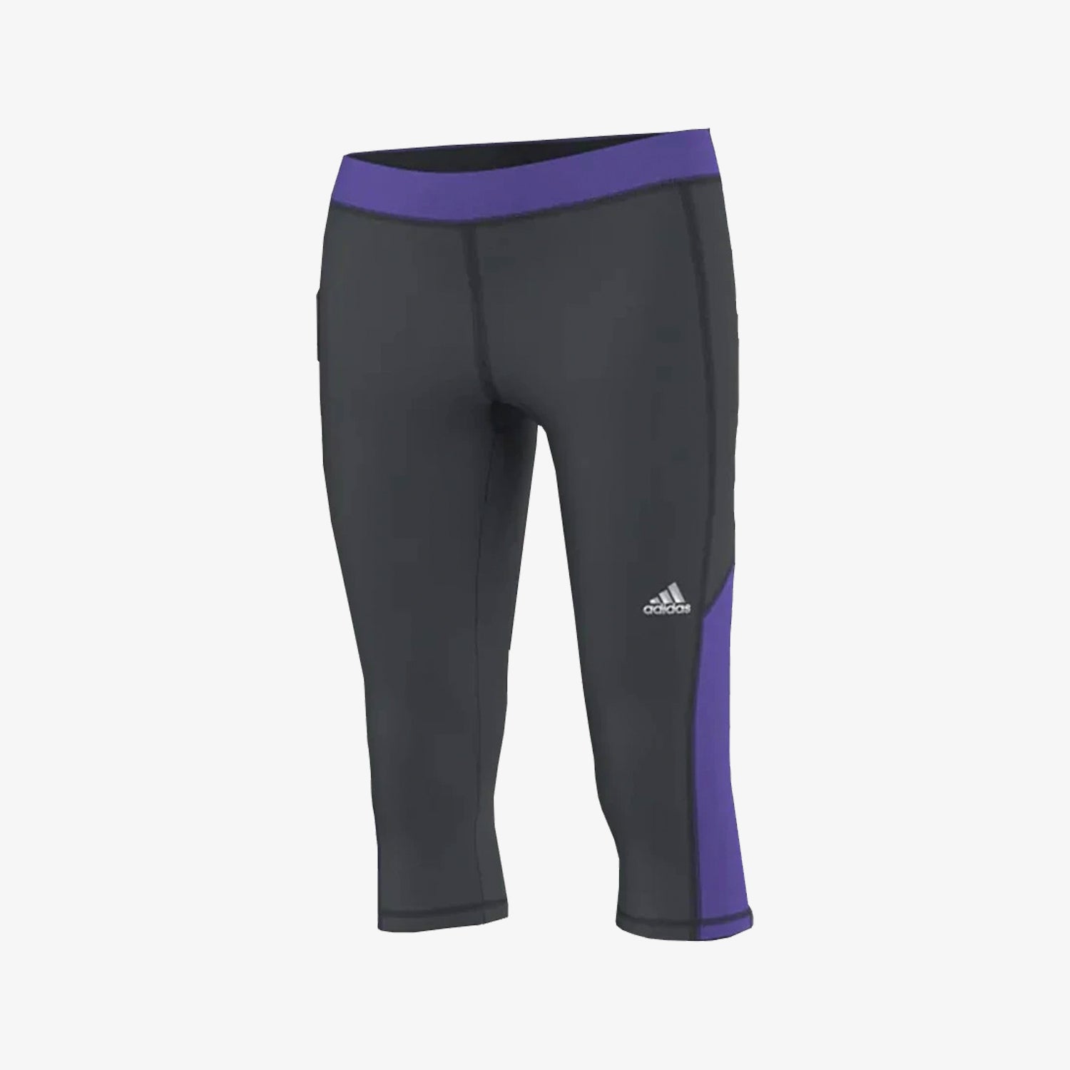 TF Capri Tights - Ntgrey/Powpur - M61463-ADIDAS by Adidas | Available at Niky's Sports