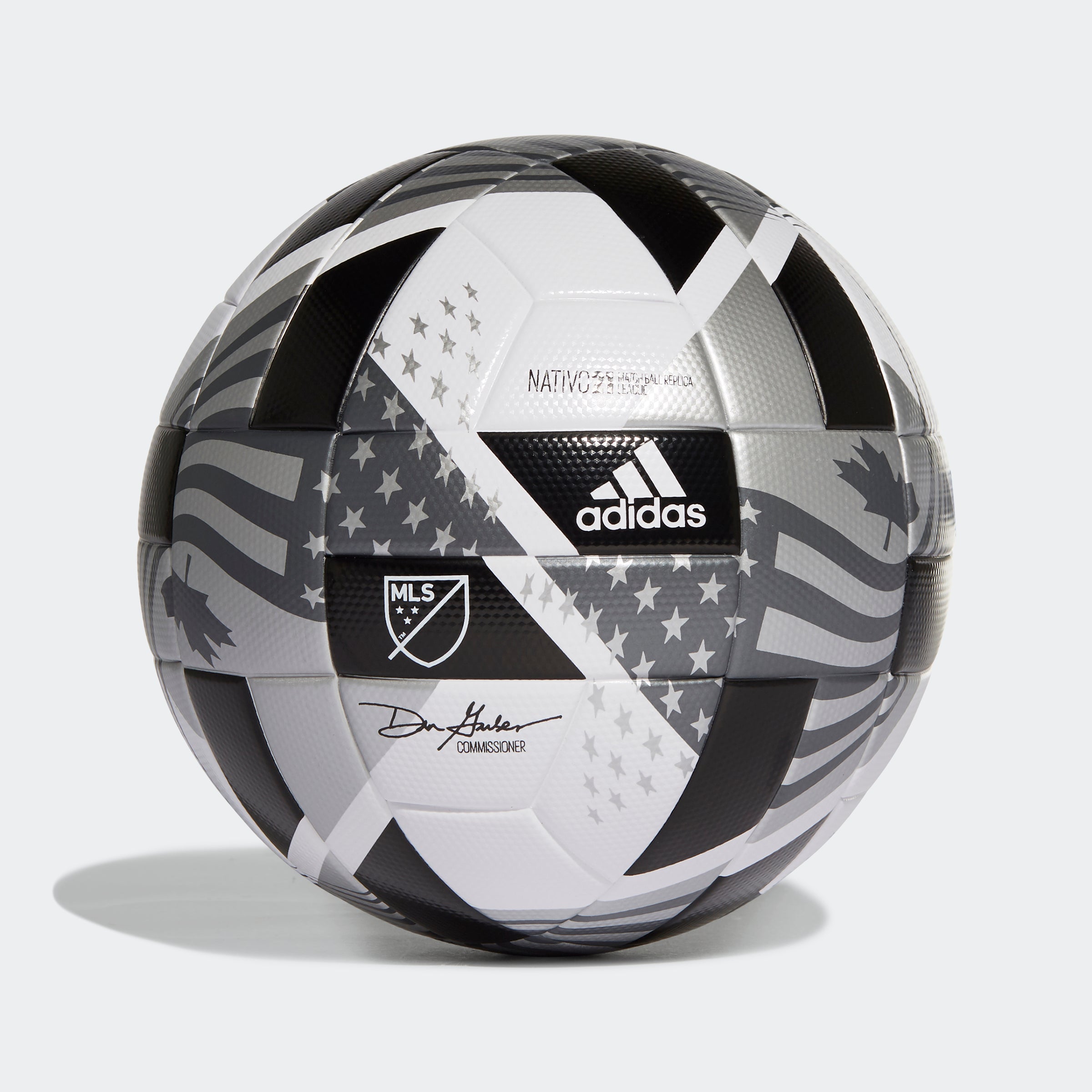 MLS NFHS League Ball - White/Black/Iron Metallic/Silver Metallic
