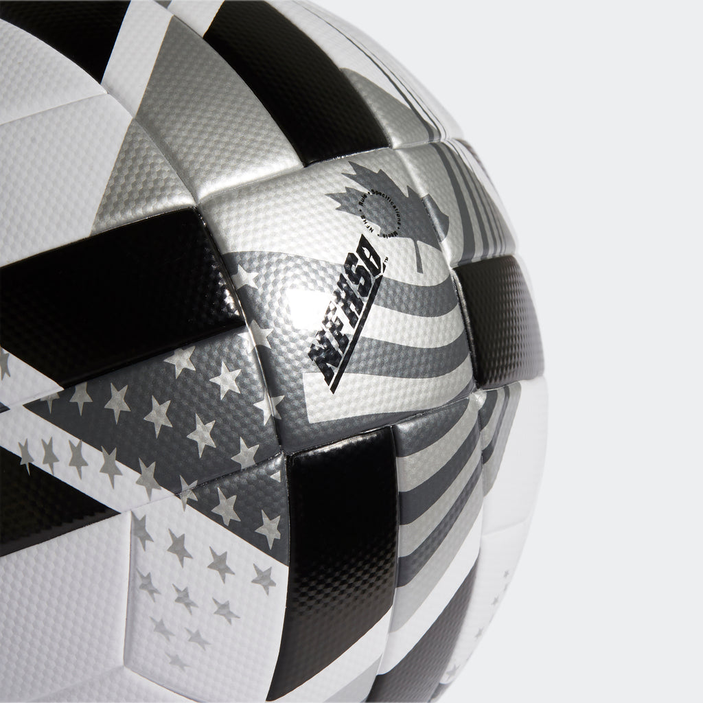 MLS NFHS League Ball - White/Black/Iron Metallic/Silver Metallic