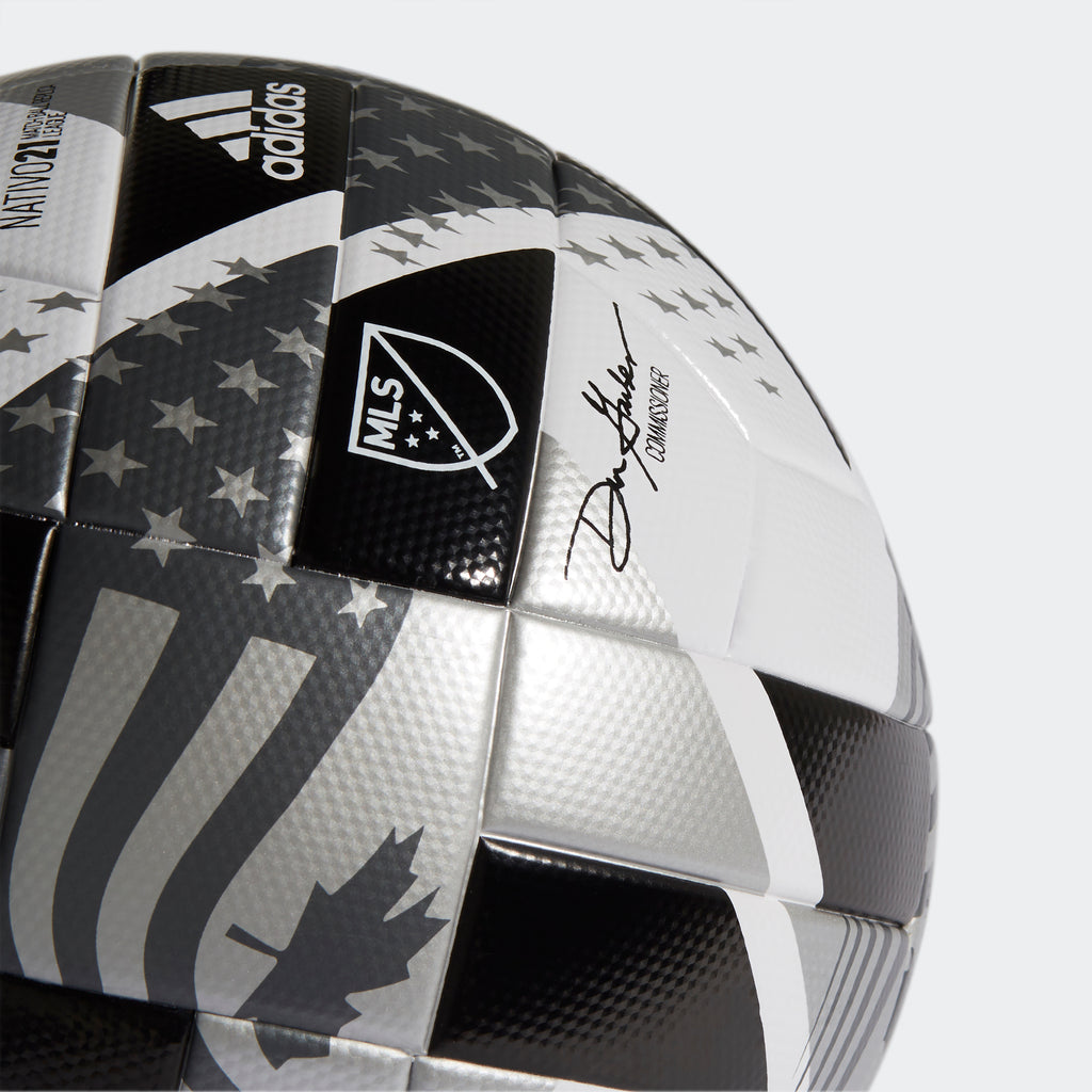 MLS NFHS League Ball - White/Black/Iron Metallic/Silver Metallic