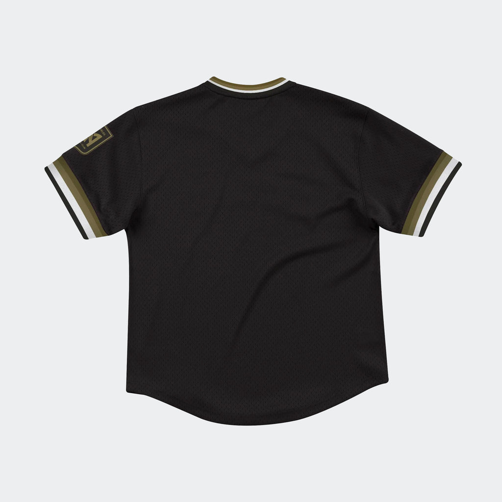 LAFC Special Script Mesh V-Neck Jersey - MSPOMG18058-LAFBLCK-MITCHELL & NESS by Mitchell & Ness | Available at Niky's Sports
