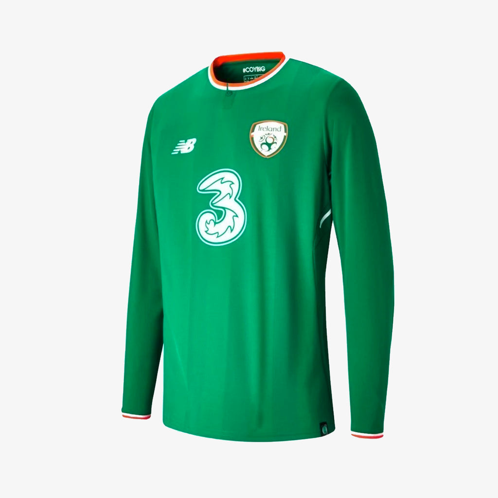 FA Ireland Home Long Sleeve Shirt - MT730547-NEW BALANCE by New Balance | Available at Niky's Sports