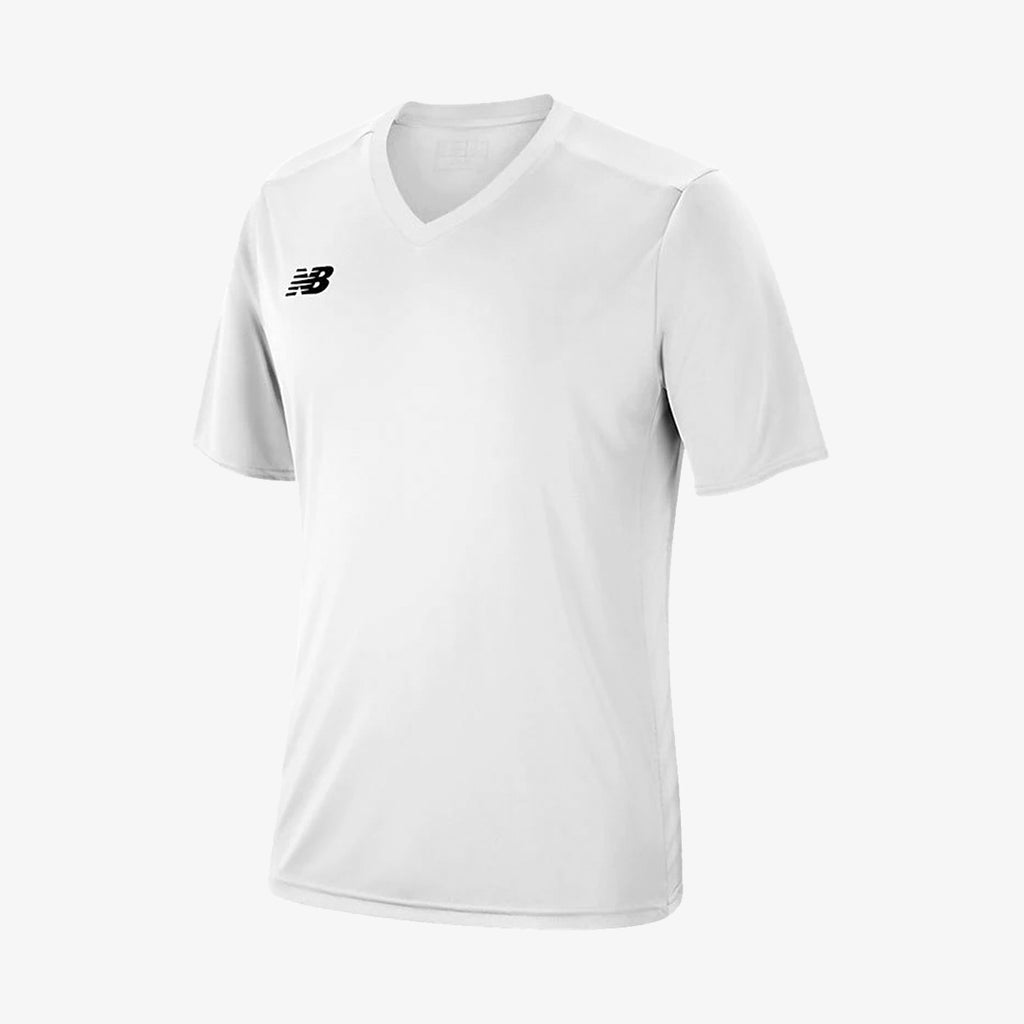 Game Short Sleeve Soccer Jersey White - MT90432-NEW BALANCE by New Balance | Available at Niky's Sports