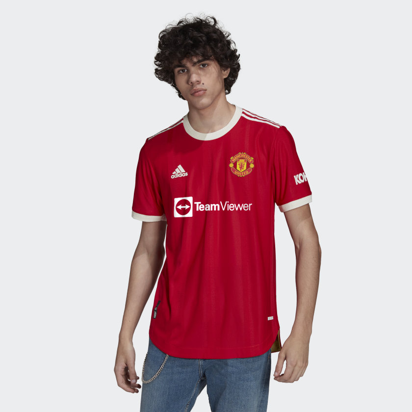 MANCHESTER UNITED 21/22 HOME AUTHENTIC JERSEY - H31090-ADIDAS by Adidas | Available at Niky's Sports
