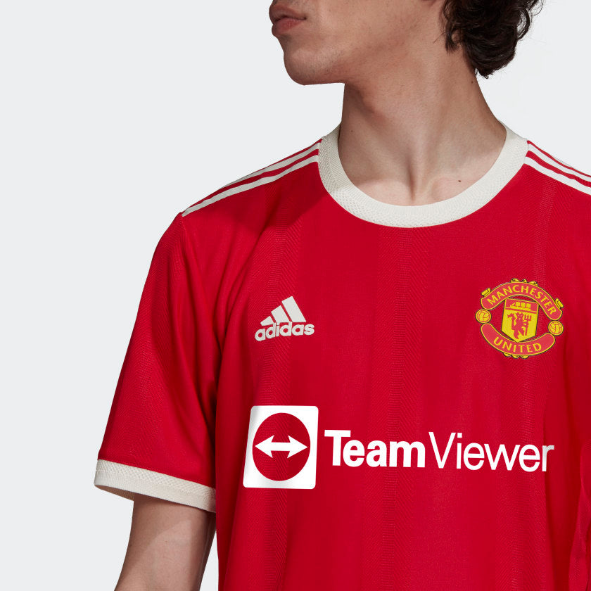 MANCHESTER UNITED 21/22 HOME AUTHENTIC JERSEY - H31090-ADIDAS by Adidas | Available at Niky's Sports