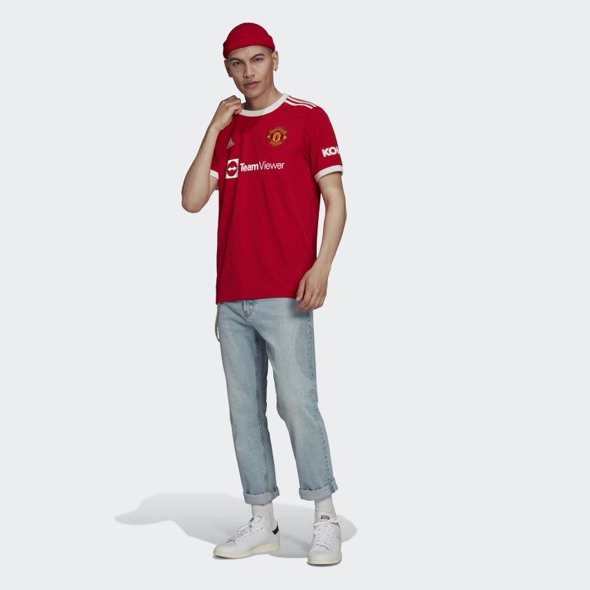 adidas men's MANCHESTER UNITED 21/22 HOME JERSEY
