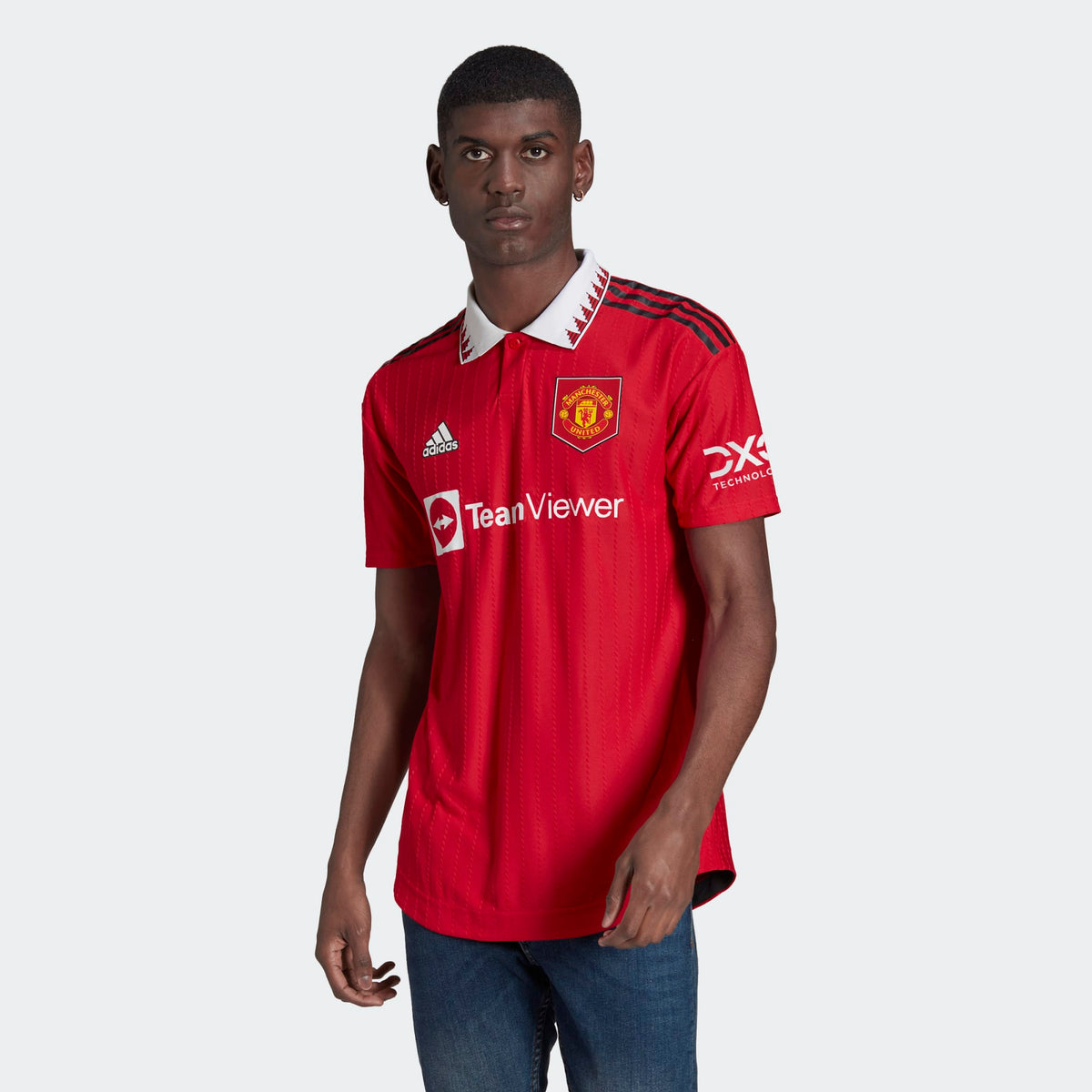 ADIDAS MANCHESTER UNITED 22/23 MEN&#39;S HOME AUTHENTIC JERSEY - H13889-ADIDAS by adidas | Available at Niky&#39;s Sports