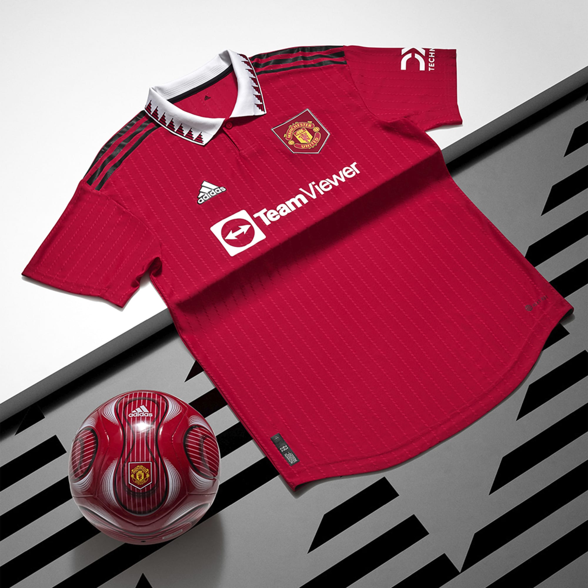 ADIDAS MANCHESTER UNITED 22/23 MEN'S HOME AUTHENTIC JERSEY - H13889-ADIDAS by adidas | Available at Niky's Sports