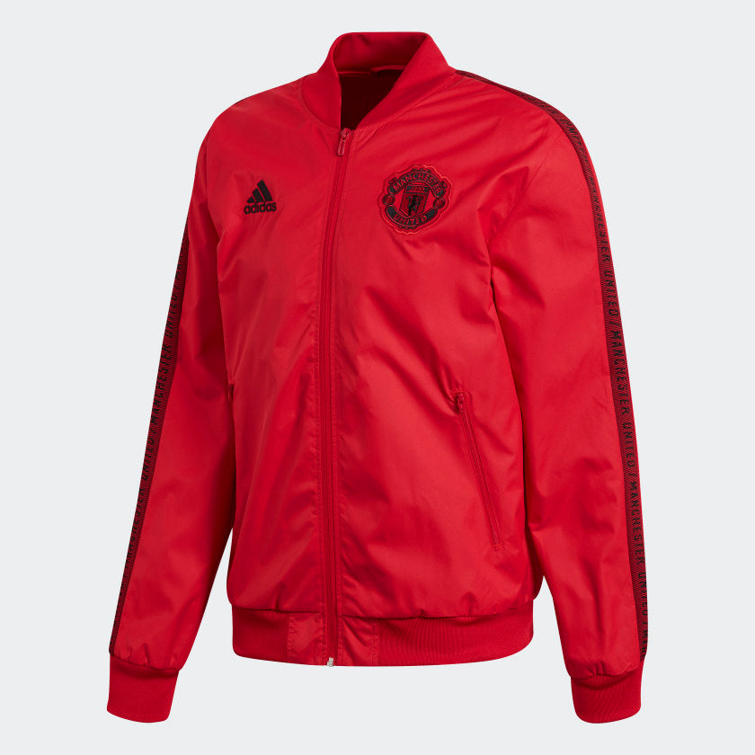 Manchester United Anthem Jacket Men's - DX9077-ADIDAS by Adidas | Available at Niky's Sports