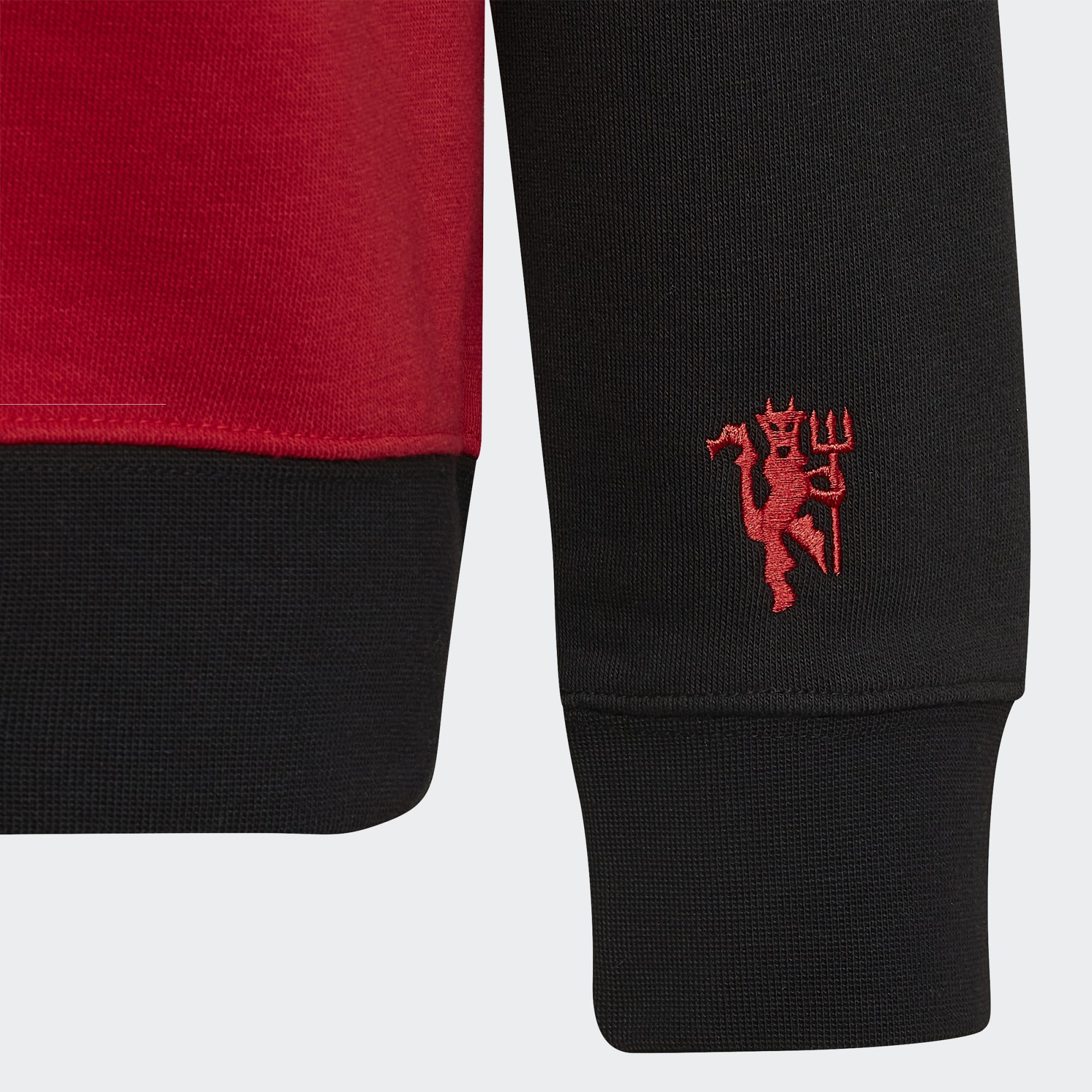 adidas MANCHESTER UNITED CREW SWEATSHIRT YOUTH - HE6674-ADIDAS by adidas | Available at Niky's Sports