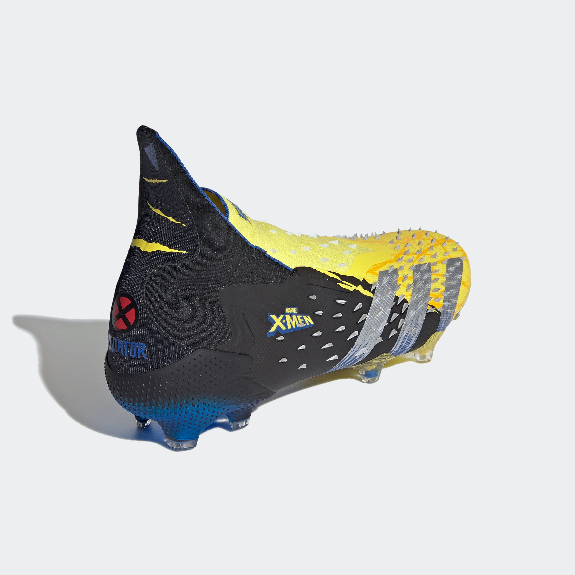 adidas Marvel Predator Freak+ FG Cleats - Bright Yellow/Silver