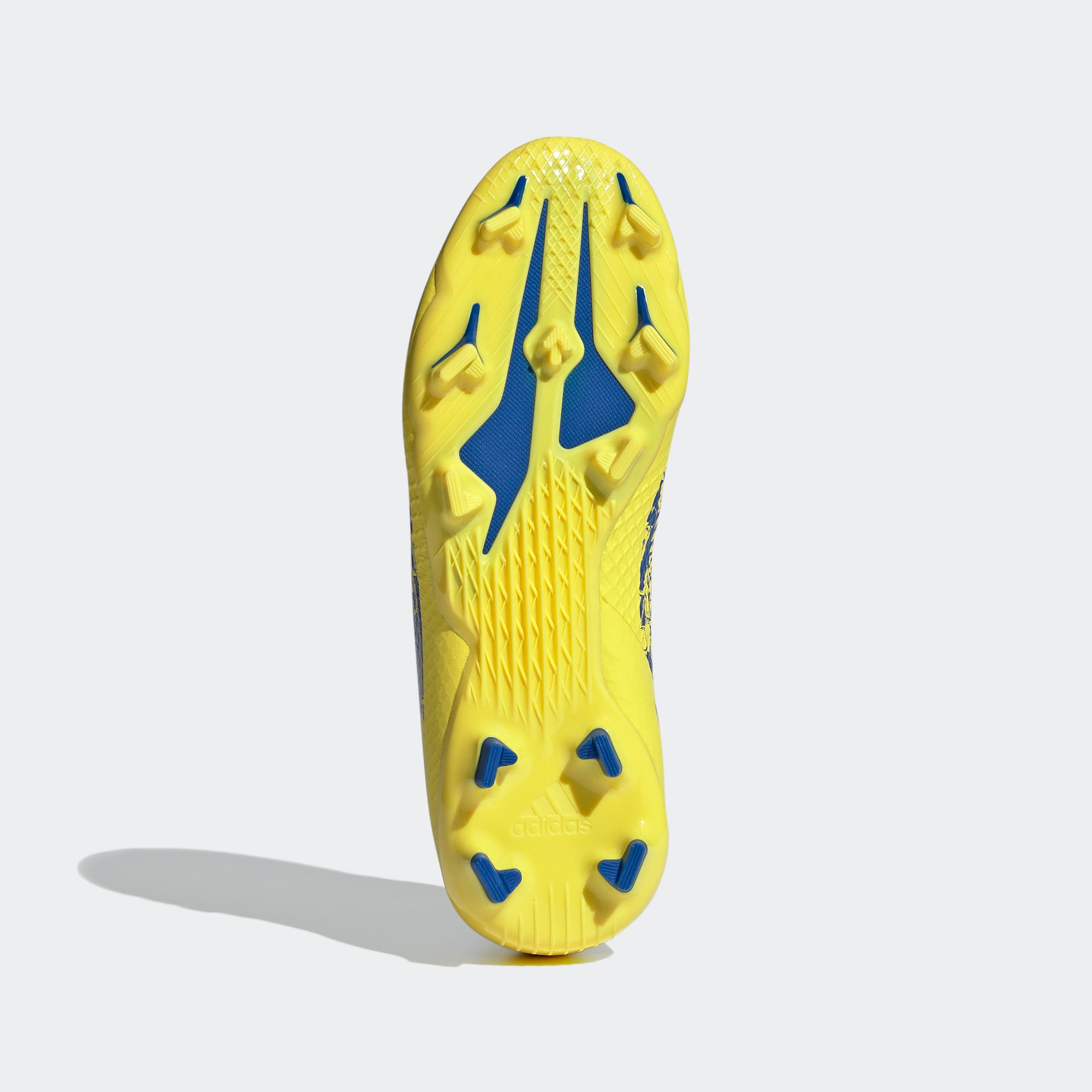adidas Marvel X Ghosted.3 FG Kid's Cleats - Blue/Vivid Red/Bright Yellow