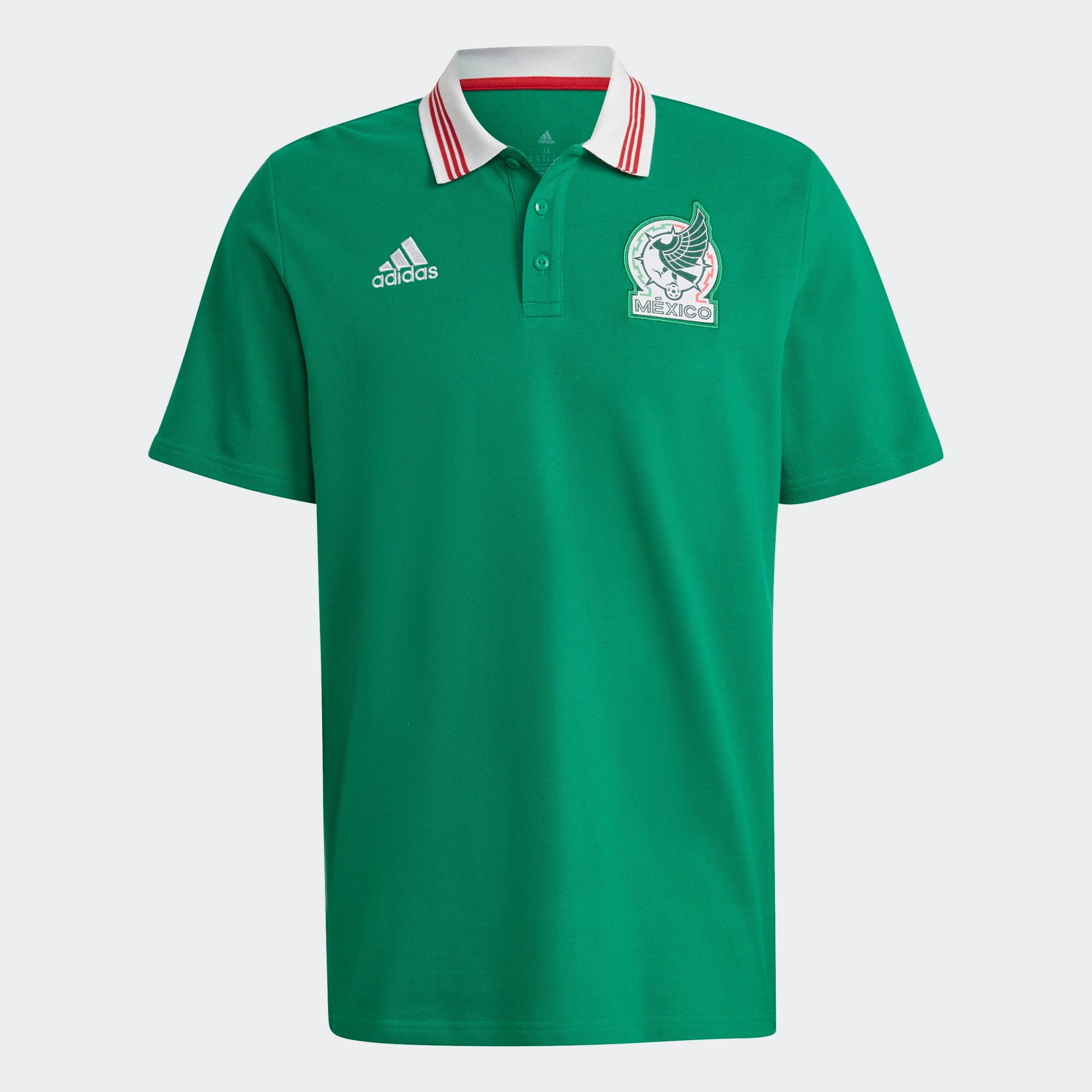 adidas Men's Mexico DNA Polo Green - HF1444-ADIDAS by adidas | Available at Niky's Sports