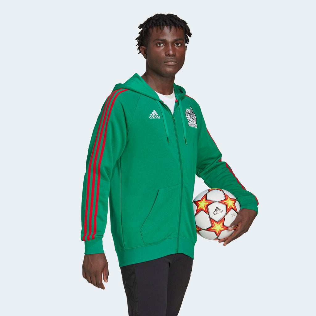 adidas Men's Mexico Full Zip Hoodie 2022 World Cup - HF1437-ADIDAS by adidas | Available at Niky's Sports