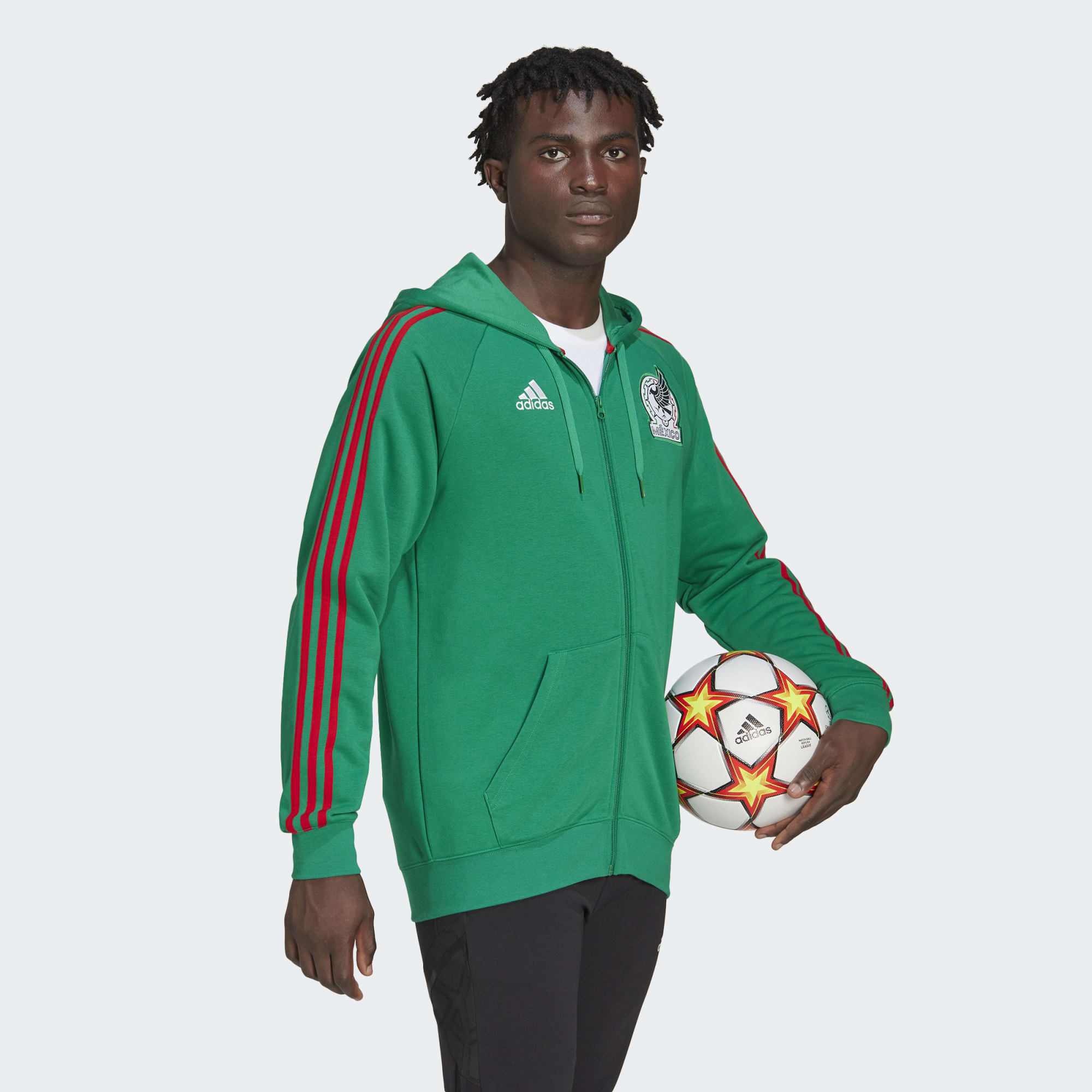 adidas Men's Mexico Full Zip Hoodie 2022 World Cup - HF1437-ADIDAS by adidas | Available at Niky's Sports