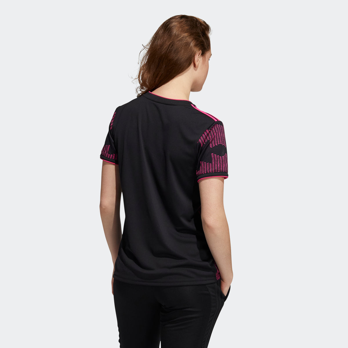 Women's Mexico Home Jersey - Black/Real Magenta
