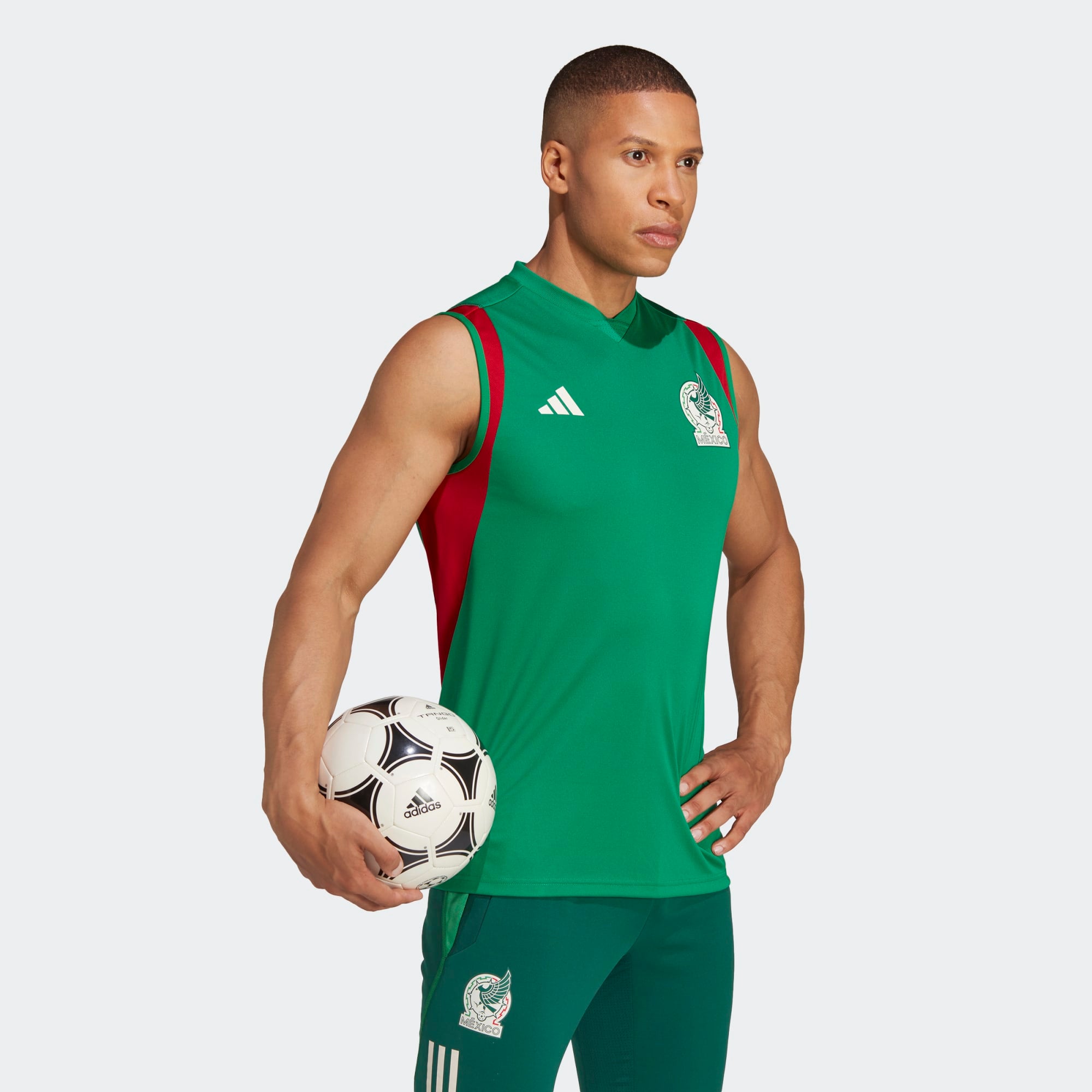 Adidas Men's Mexico Sleeveless Training Jersey 2022 - HF1377-ADIDAS by adidas | Available at Niky's Sports