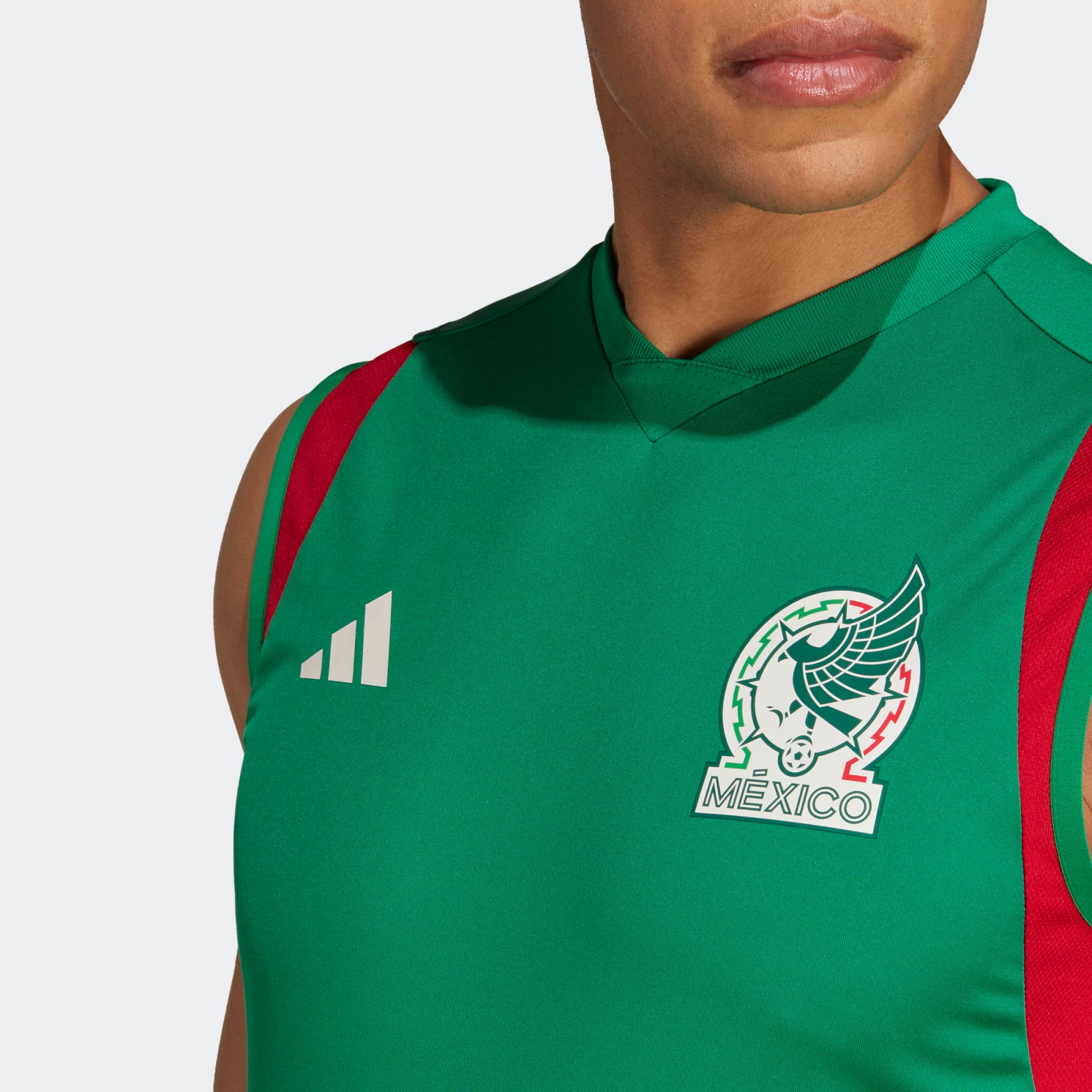 Adidas Men's Mexico Sleeveless Training Jersey 2022 - HF1377-ADIDAS by adidas | Available at Niky's Sports