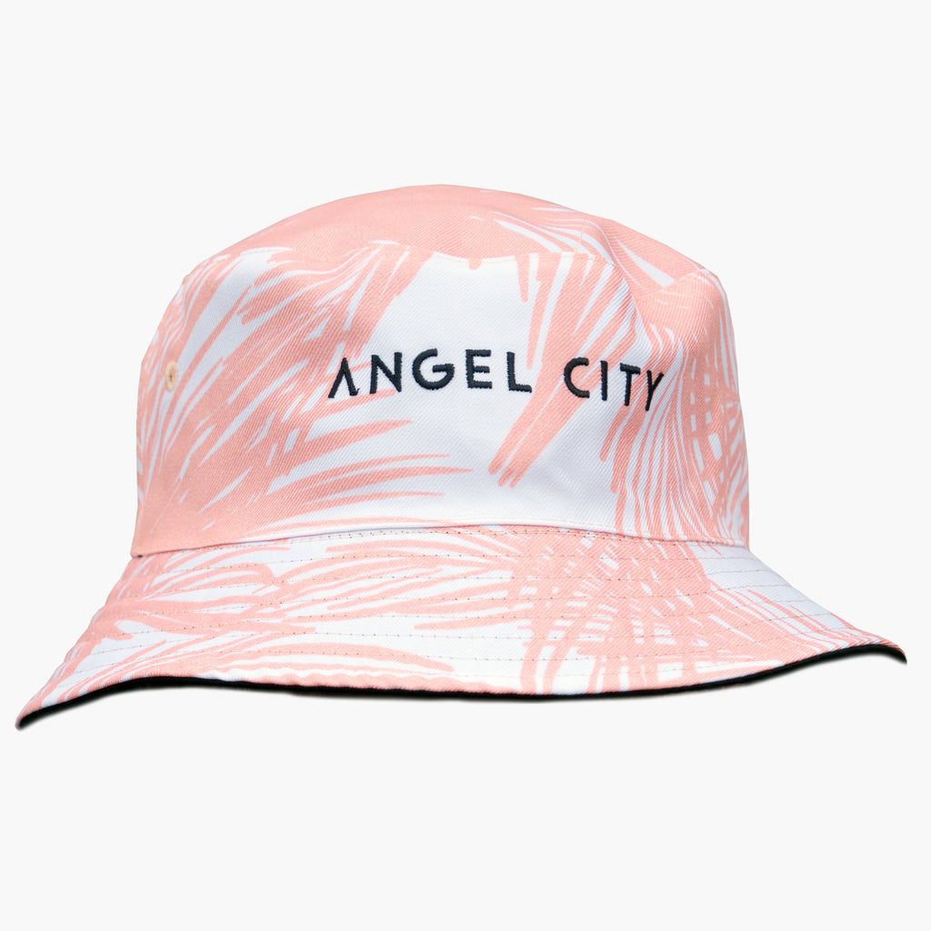 Mitchell and Ness Angel City FC Mitchell and Ness Reversible Bucket Hat - BUCKMO21428-ACFBLCK-MITCHELL & NESS by Mitchell & Ness | Available at Niky's Sports