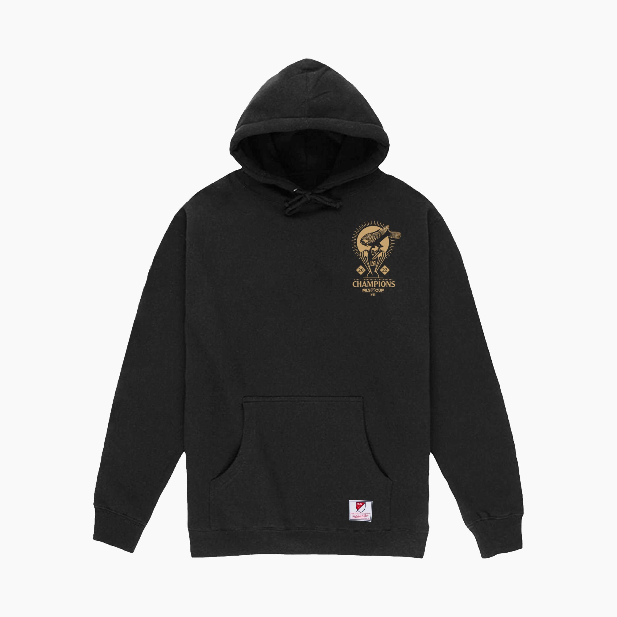 Mitchell & Ness LAFC x NeverMade MLS Cup Champions Limited Edition Hoodie - GPOTMO22266-LAFBLACK-MITCHELL & NESS by Mitchell & Ness | Available at Niky's Sports