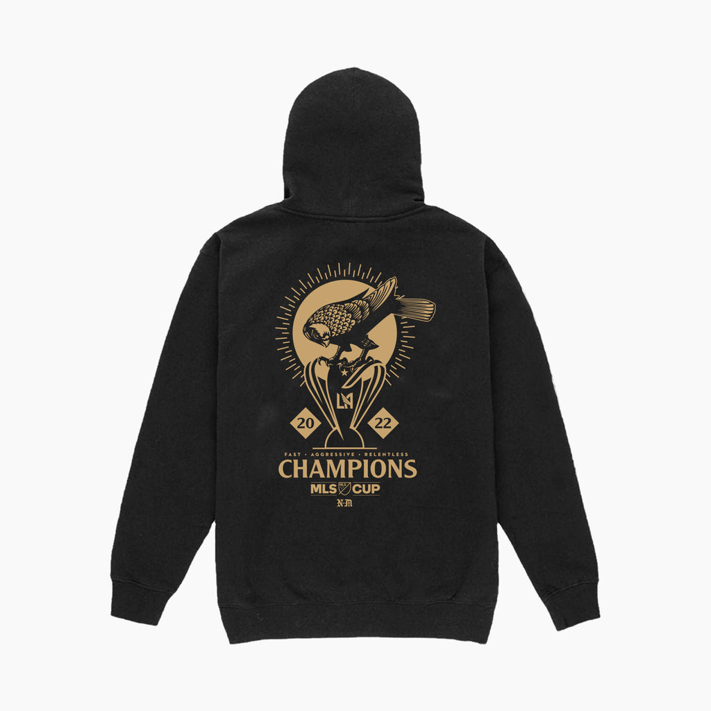 Mitchell & Ness LAFC x NeverMade MLS Cup Champions Limited Edition Hoodie - GPOTMO22266-LAFBLACK-MITCHELL & NESS by Mitchell & Ness | Available at Niky's Sports