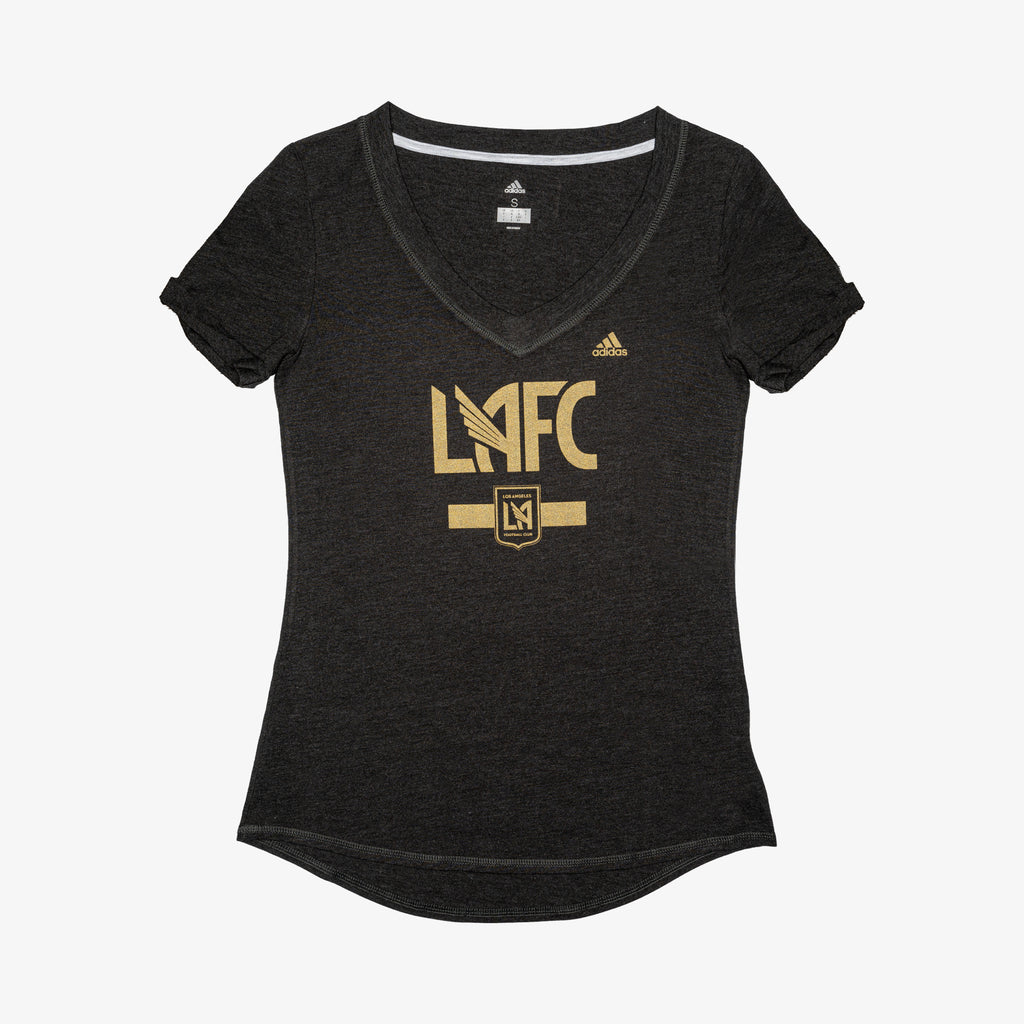 LAFC V-neck Tee Women's - B413S-WLGFRQG-ADIDAS by Adidas | Available at Niky's Sports