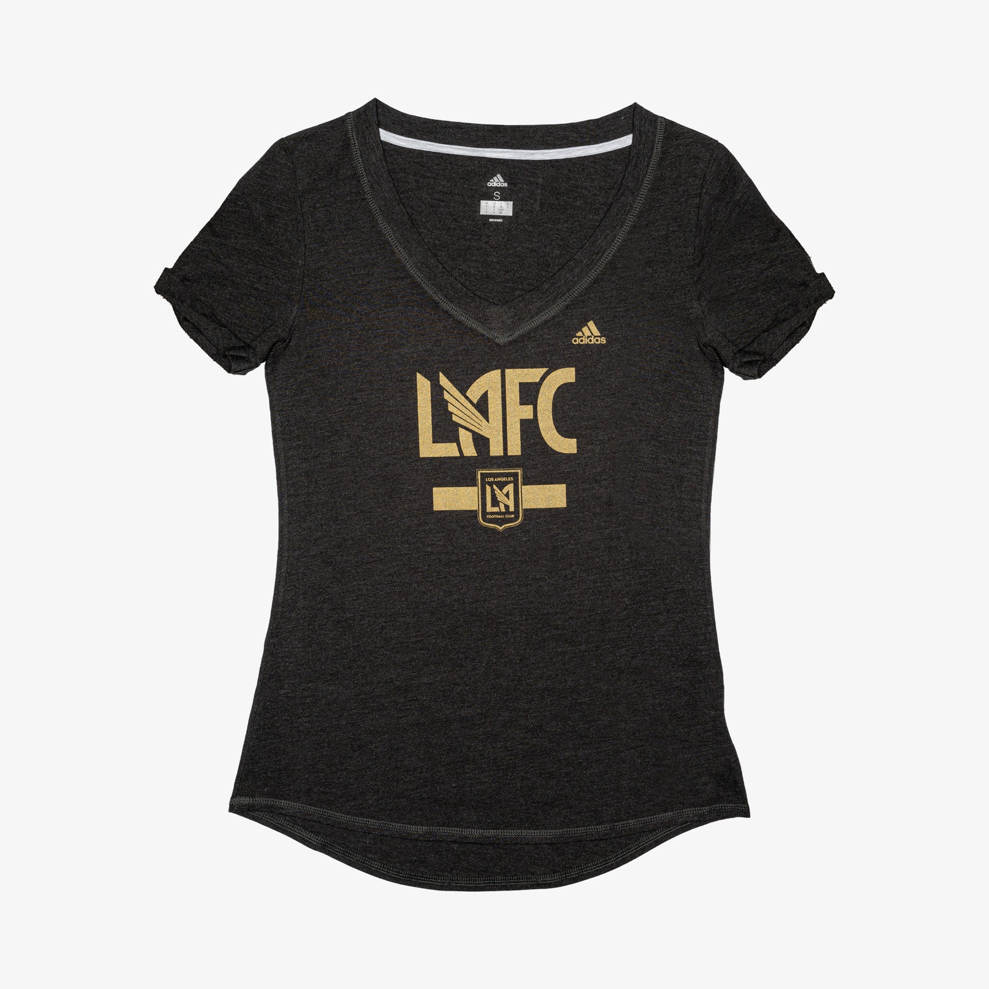 LAFC V-neck Tee Women's - B413S-WLGFRQG-ADIDAS by Adidas | Available at Niky's Sports