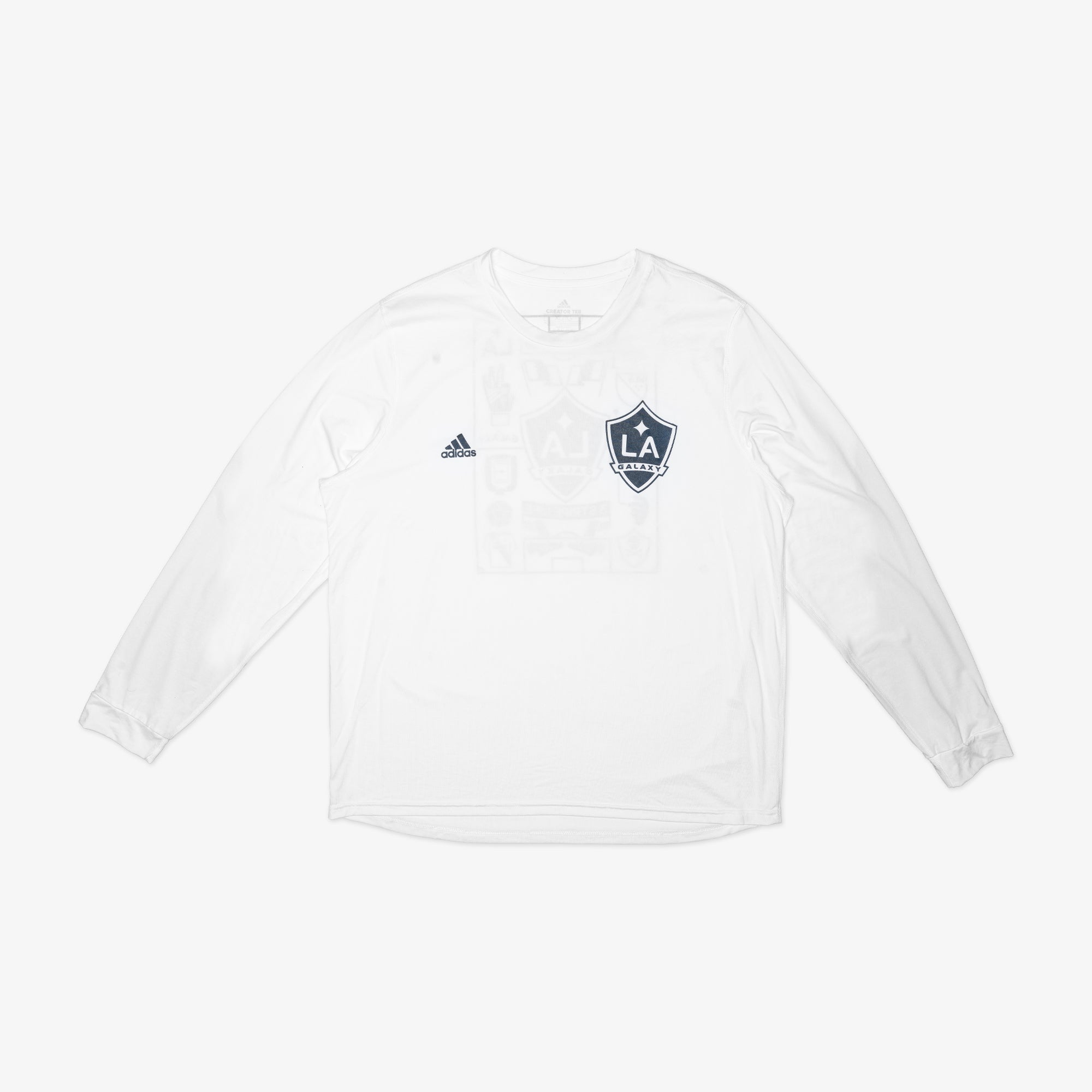 LA Galaxy Long Sleeve Creator Tee - FM8961-ADIDAS by Adidas | Available at Niky's Sports
