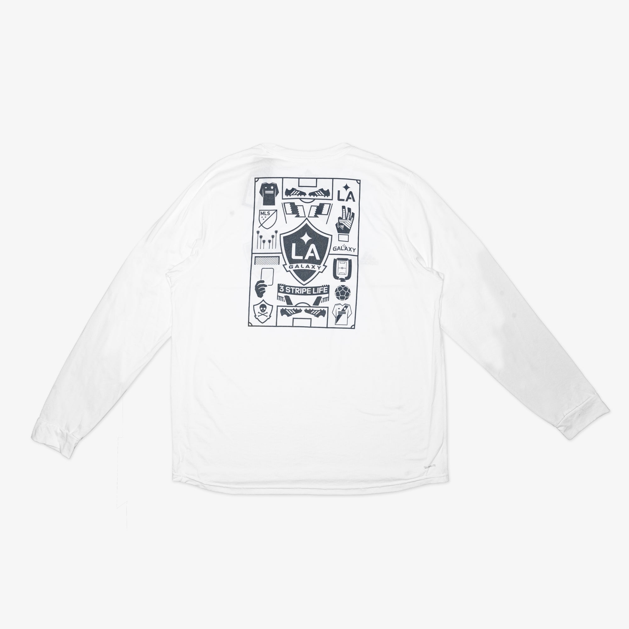 LA Galaxy Long Sleeve Creator Tee - FM8961-ADIDAS by Adidas | Available at Niky's Sports