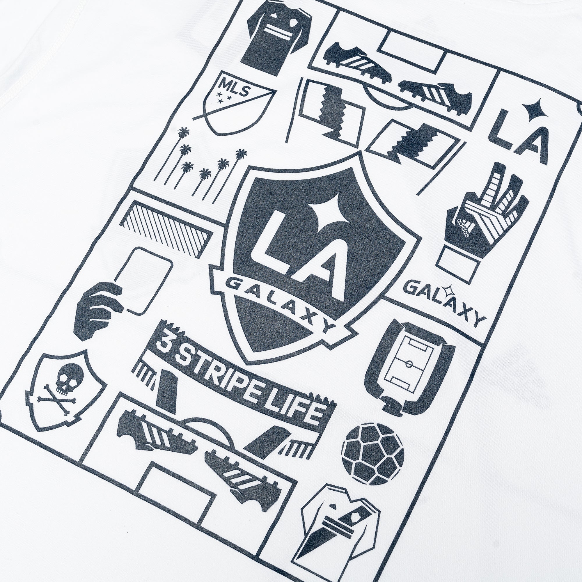 LA Galaxy Long Sleeve Creator Tee - FM8961-ADIDAS by Adidas | Available at Niky's Sports