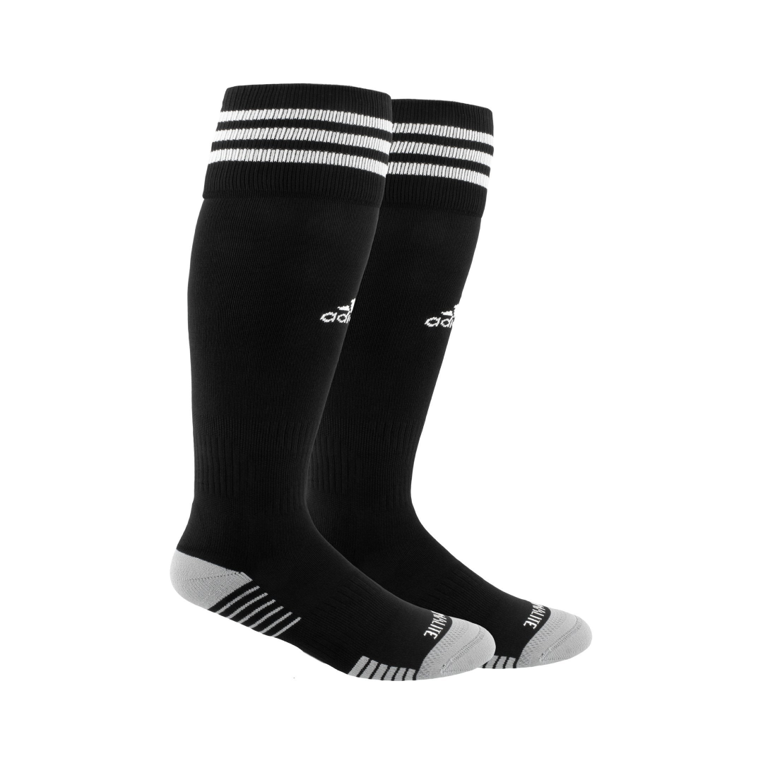COPA ZONE CUSHION IV OTC SOCK - BLACK/WHITE - 5147290-ADIDAS by adidas | Available at Niky&#39;s Sports