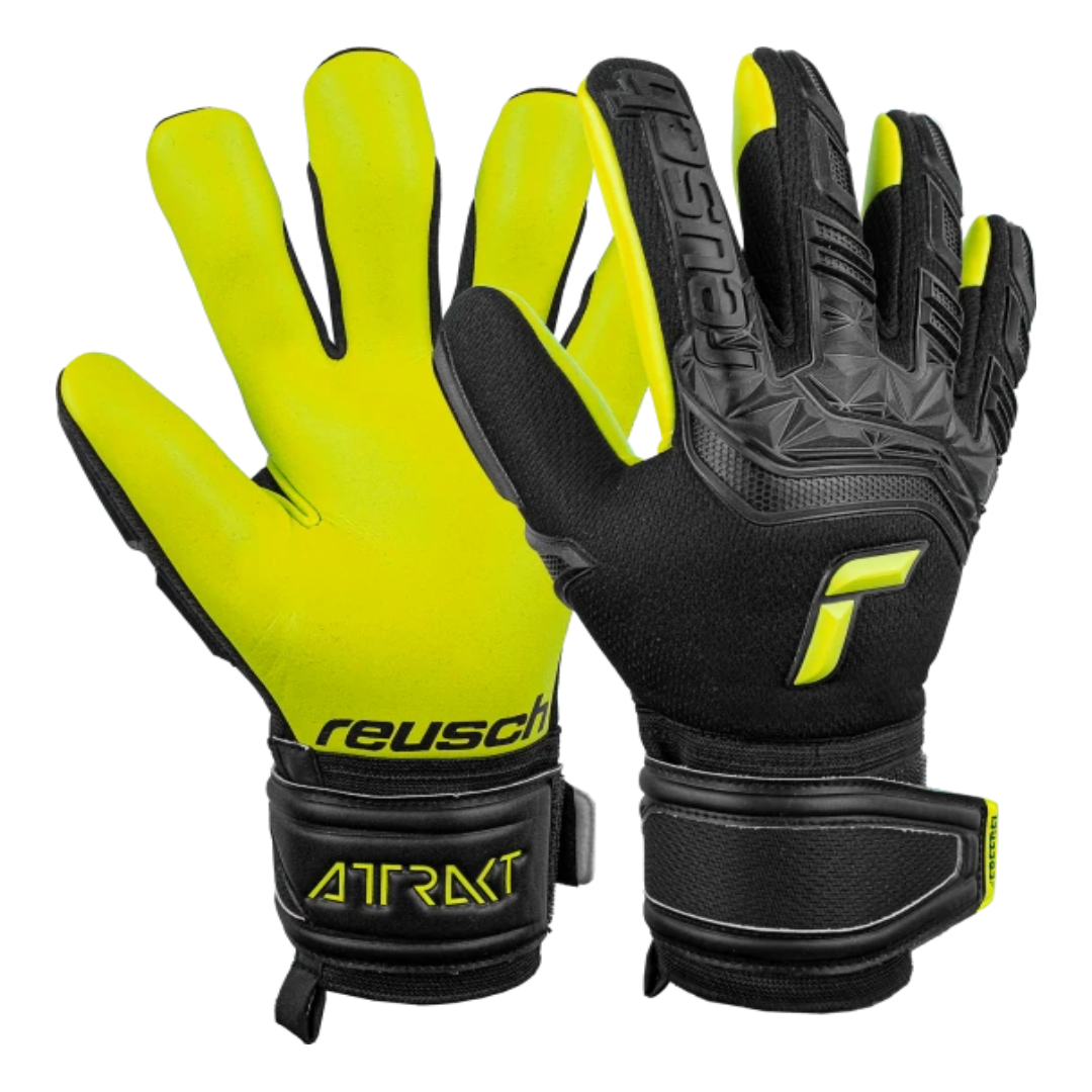 ATTRAKT FREEGEL SILVER FINGER SUPPORT JUNIOR GOALKEEPER GLOVE