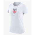 Nike USA Women's National Team Crest Tee White - DH8804-100-NIKE by Nike | Available at Niky's Sports